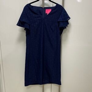 Lilly Pulitzer Dress Blur Metallic Sz 2 Worn Once